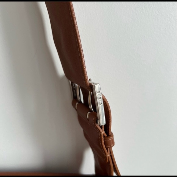FURLA Leather Crossbody Bag/Purse Vintage Made in Italy - Picture 9 of 12